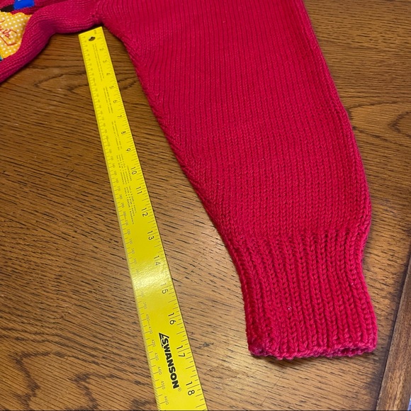 Andina hand made vintage 3D golf unique sweater - Picture 9 of 16